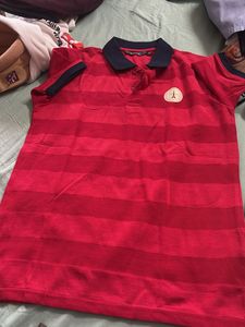 Striped Red Polo Shirt
