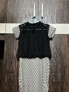 Black And White Bodycon Dress