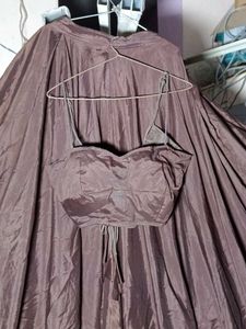 Brown silk  Lehenga Choli Set
