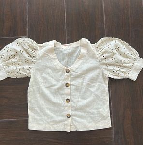 A Breezy Linen Crop Top