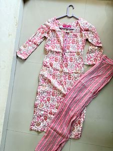 Floral Print Kurta with Pants