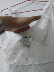 Boohoo See Through White Dress