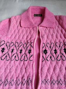 Cute Pink Crop Sweater