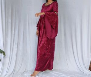 Velvet Gown Flared Sleeve 🤩