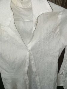 White Textured Shirt