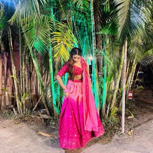 Stitched Pink Lehenga 💖