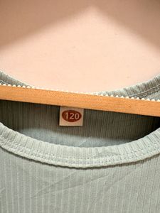 Mint Ribbed Crop Top
