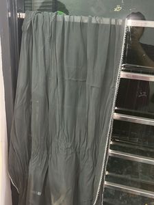 Gray Sharara Sequin Party Dress