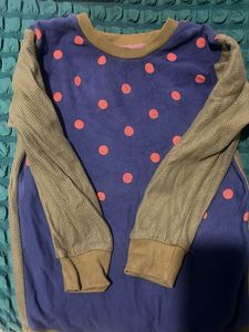 Polka Dot Long Sleeve winter wear sweatshirt