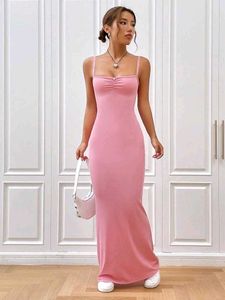Shein Pink Bodycon Maxi Dress – XS (EU 34 / US 2)
