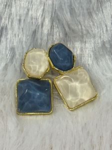 🌊 Ocean Mist Mosaic Studs