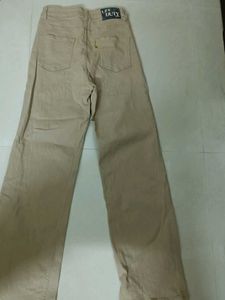 Khaki Wide Leg Trousers