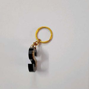 &#39;S&#39; Glitter Keychain