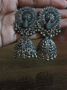 Oxidised Jhumka