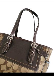 Authentic Coach Signature Shoulder Tote Bag