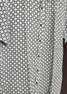 White &amp; Black Printed Shirt For Boy &amp; Men 42 Chest