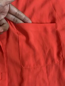 Bright Coral/orange Shirt