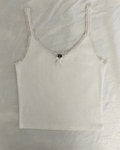 H&M Lace Trimmed Top