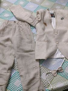 Traditional Coat Pant Bow Set