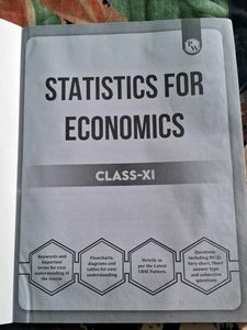 Statistics for Economics Class-XI