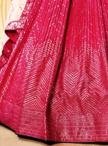 Pink Ombre Lehenga Choli Set