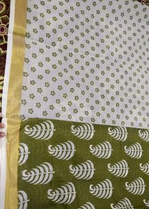 New Saree Bhavani Prints Cotton Doriya with Blouse