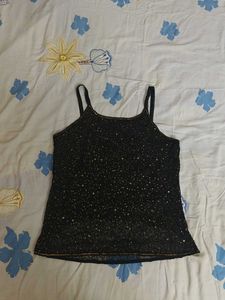 Sparkly Black Tank Top