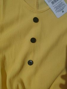 Yellow Casual Women's Top