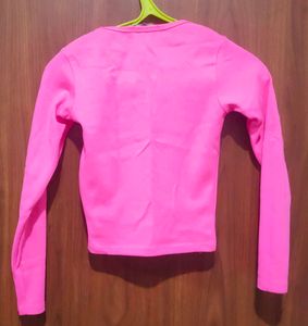 Hot Pink Long Sleeve Top | S Size