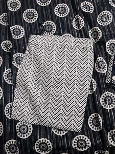 Black &amp; White Print Dress