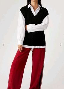 M&S Loose - Fit Highrise Pleated Trousers