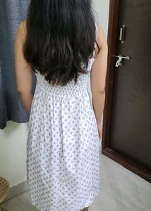 White Ethanic &amp; Western Mix  Dress