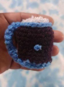 Crochet Coffee Mug Keychain