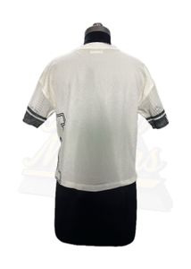 White Mesh Number T-Shirt