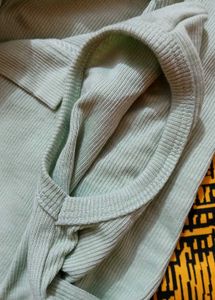 Sleeveless Polo Top