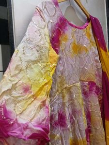 Multi colour gown