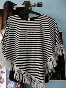 White Cotton Cape Top