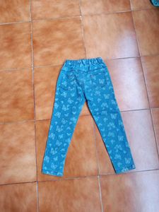 Butterfly Print Denim Jeans