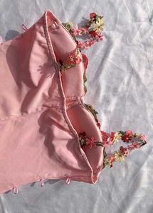 Brand New(Urbanic) Pink Floral Embroidered Dress