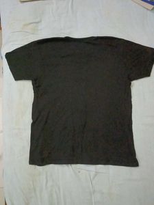 Weekend Vibes Black Cotton T-Shirt