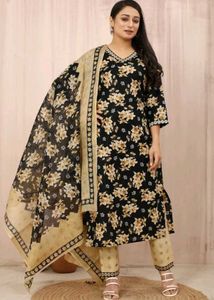 Floral Print Kurta Set