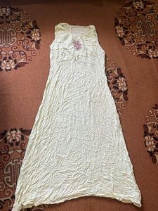 Crinkled Sleeveless Maxi Dress