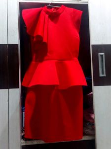 Beautiful Red Party Wear Dress.