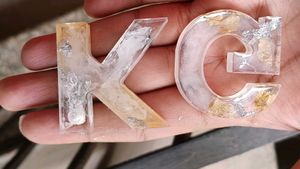 Resin Alphabet Keychains