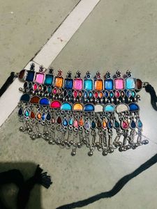 Navratri Oxidised Necklace &amp; Earring Set