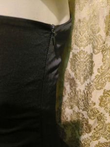 Black &amp; Gold Tulle Mini Dress