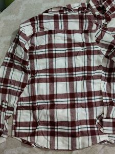 Flannel Plaid Shirt Winter Size - M