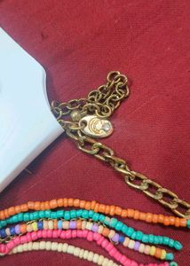 New Antique Beads Necklace Multi Colour