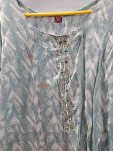 kurta for women ocean blue