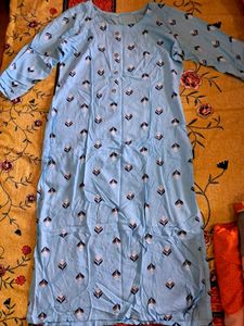 Sky Blue Print Kurti